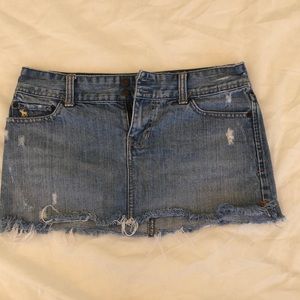 Abercrombie and Fitch medium wash jean skirt